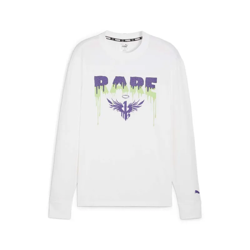 MELO X TOXIC Basketball Crew Neck Long Sleeve T-Shirt made by Puma