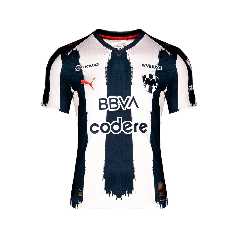 Monterrey Home Promo 25-26 Crew Neck Short Sleeve Soccer Jersey sold by Shoebacca