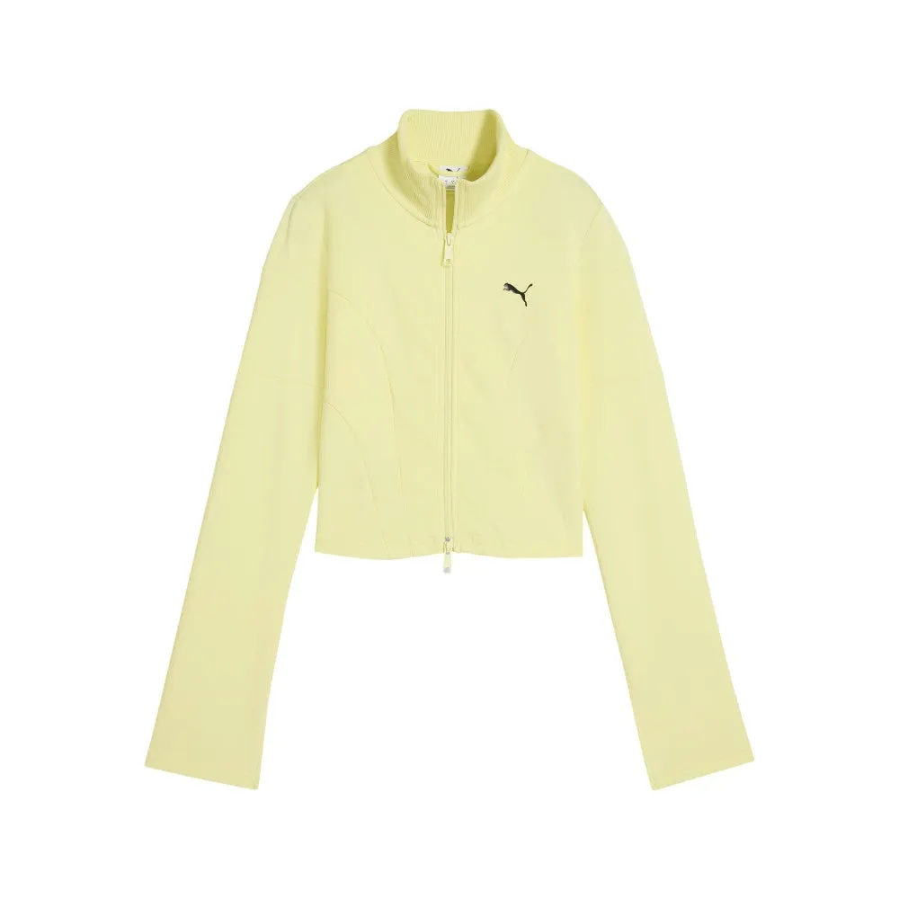 Dare To Slim Cropped Track Full Zip Jacket sold by Shoebacca