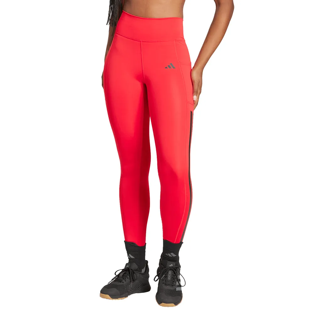 Optimé 3-Stripes Full-Length Athletic Leggings sold by Shoebacca product image thumbnail 2