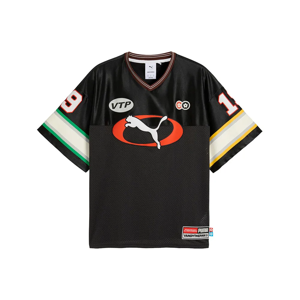 Vandythepink Graphic V-Neck Short Sleeve Replica Jersey sold by Shoebacca