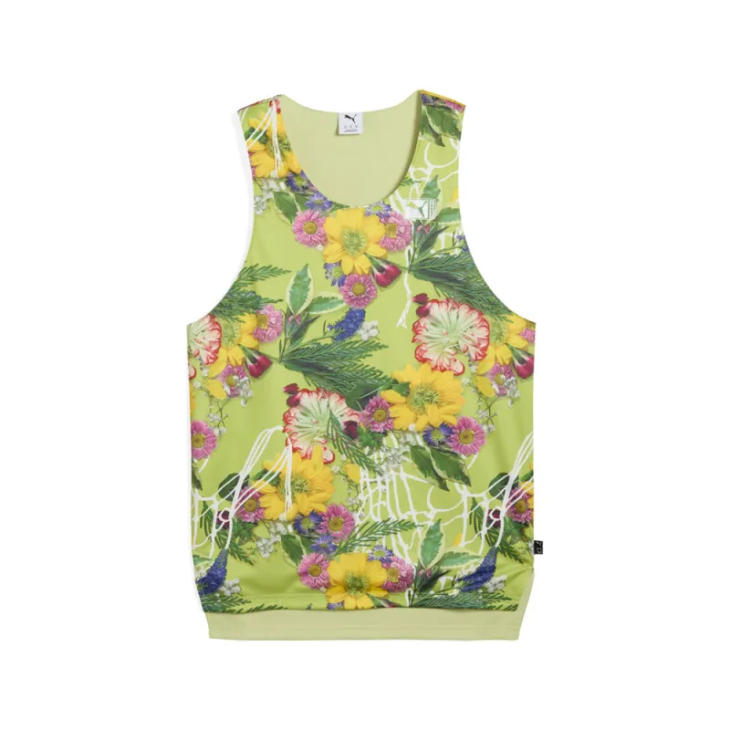 Dunked In Florals Crew Neck Reversible Basketball Jersey made by Puma