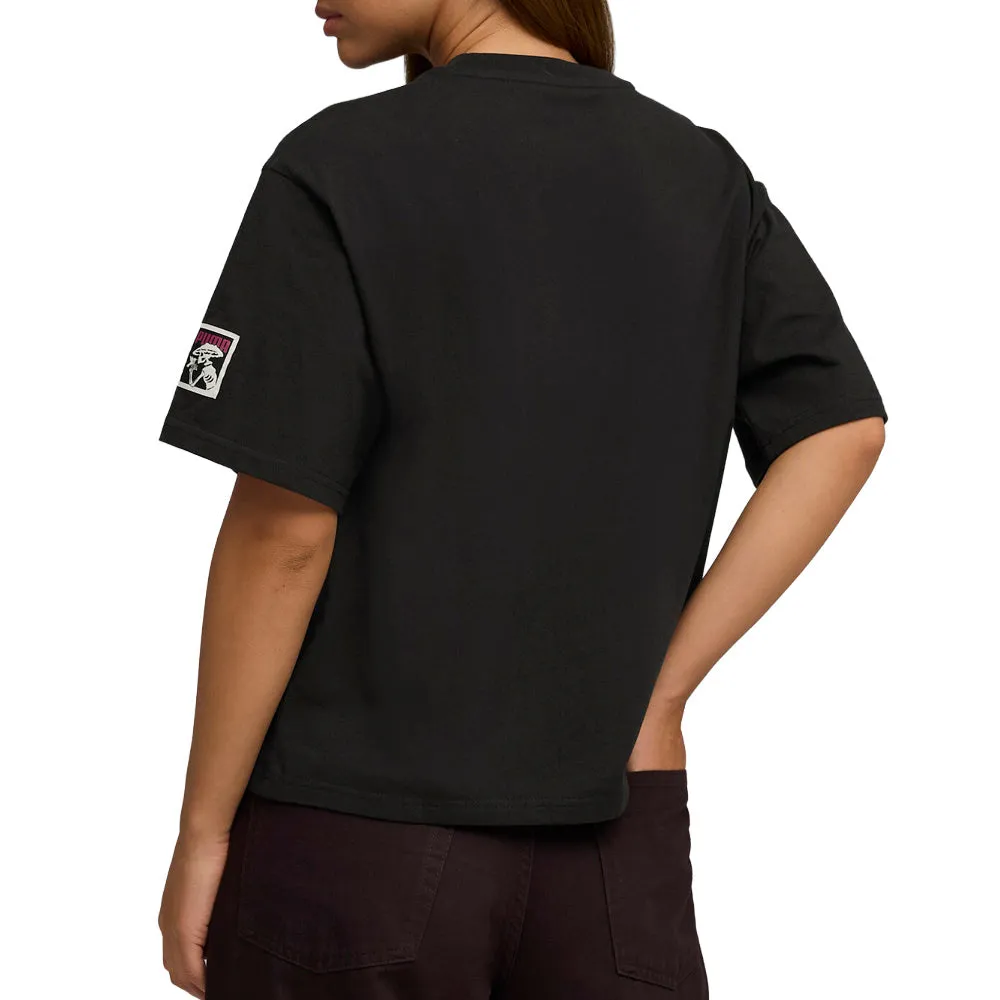 Wardrobe Essentials Dia De Muertos Relaxed Crew Neck Short Sleeve T-Shirt sold by Shoebacca product image thumbnail 4