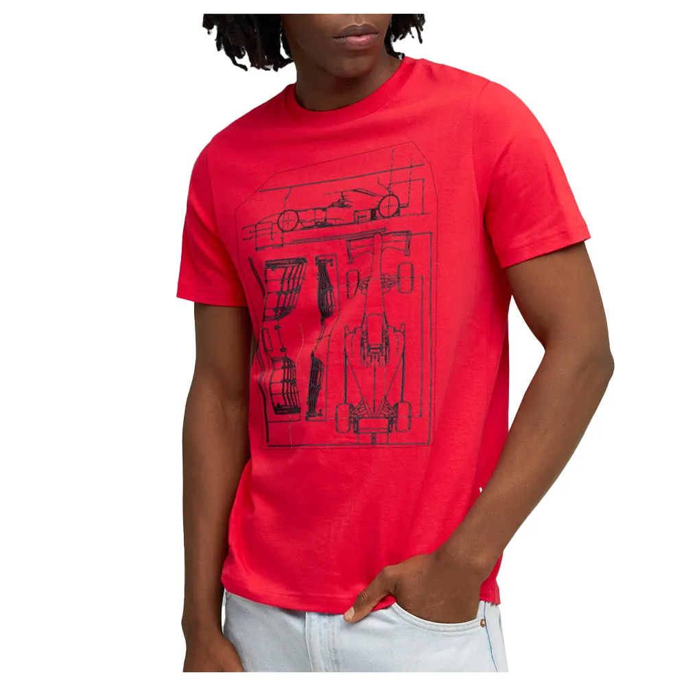 Scuderia Ferrari Sportswear Graphic Crew Neck Short Sleeve T-Shirt sold by Shoebacca product image thumbnail 3