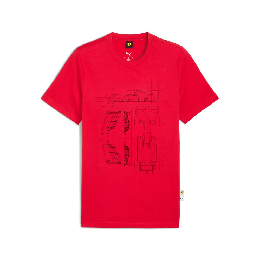 Scuderia Ferrari Sportswear Graphic Crew Neck Short Sleeve T-Shirt sold by Shoebacca