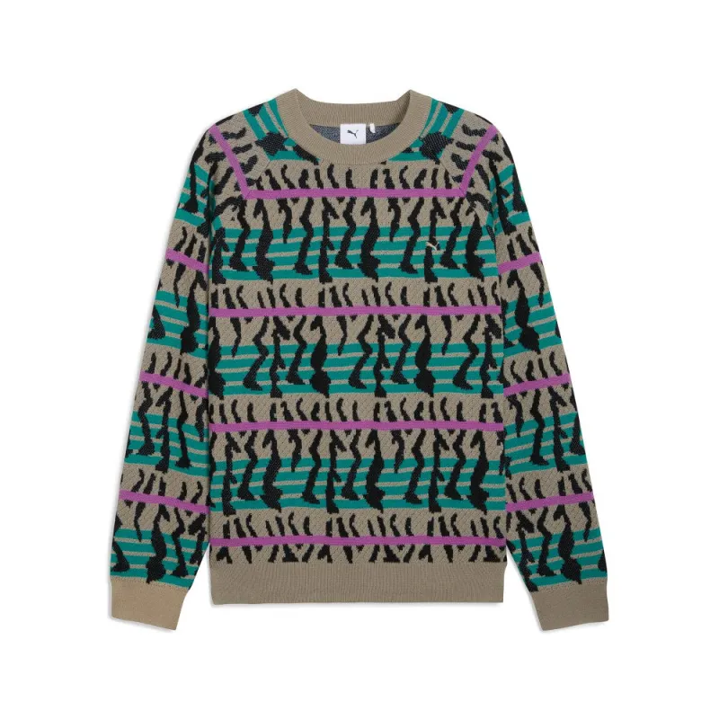 Special Items Knit Crew Neck Short Sleeve Sweater made by Puma