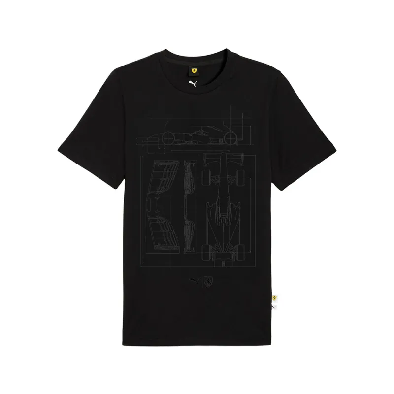Scuderia Ferrari Sportswear Graphic Crew Neck Short Sleeve T-Shirt made by Puma