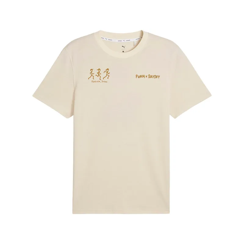 PUMA X SAYSKY Crew Neck Short Sleeve T-Shirt made by Puma