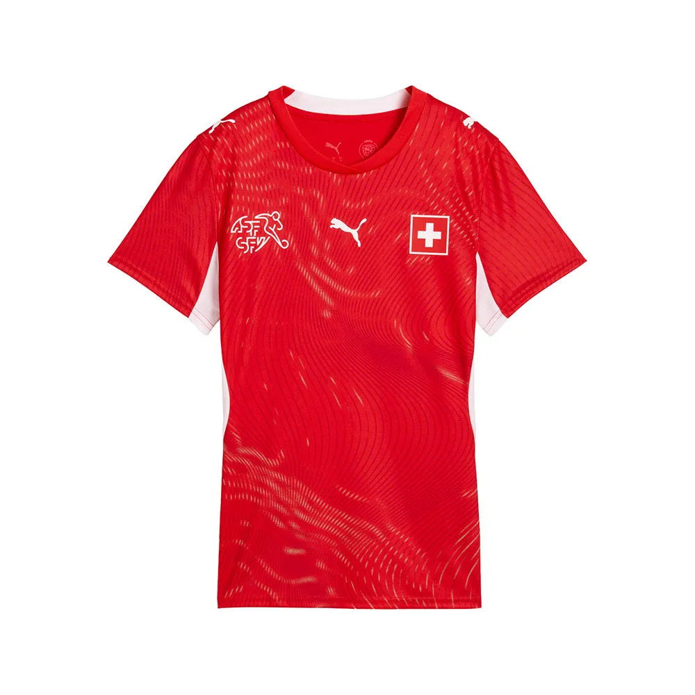 Switzerland Home Crew Neck Short Sleeve Soccer Jersey sold by Shoebacca