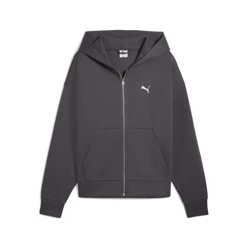 Wardrobe Essentials Boxy Full Zip Hoodie made by Puma