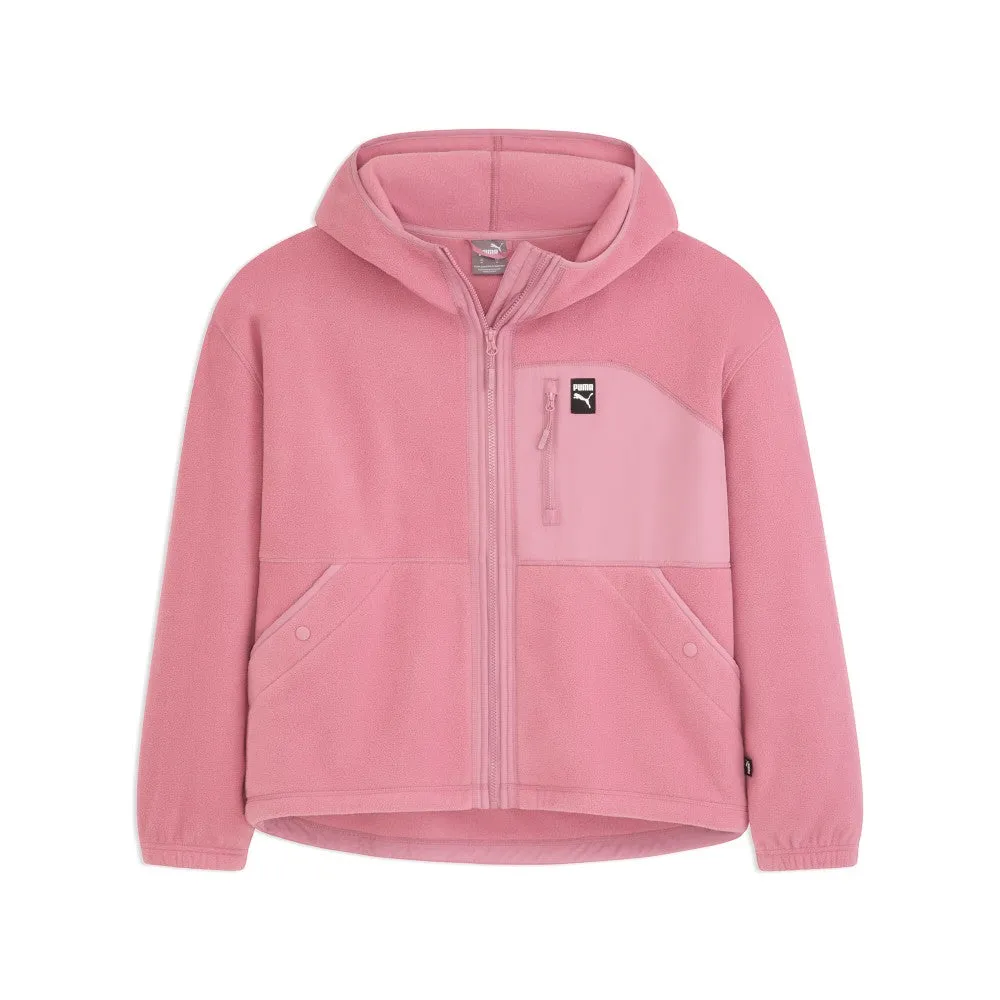 Polar Fleece Hooded Full Zip Jacket sold by Shoebacca