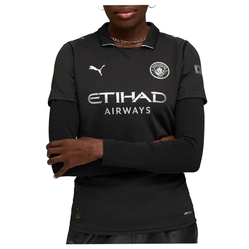 Manchester City Logo Collared Short Sleeve Soccer Jersey sold by Shoebacca product image thumbnail 3