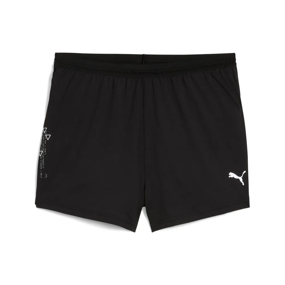 Run Knit 3 Inch Split High Waisted Shorts sold by Shoebacca