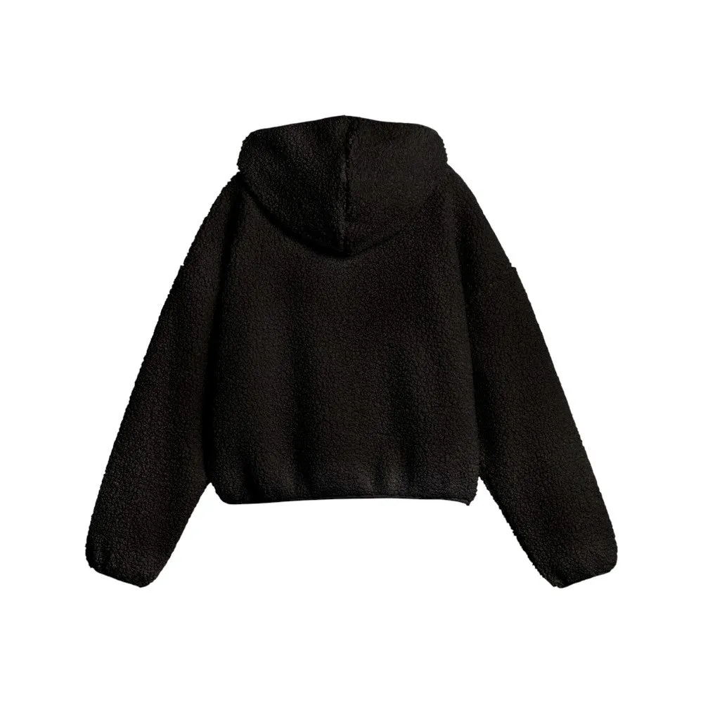 Wardrobe Essentials Oversized Polar Fleece Quarter Zip Hoodie sold by Shoebacca product image thumbnail 2