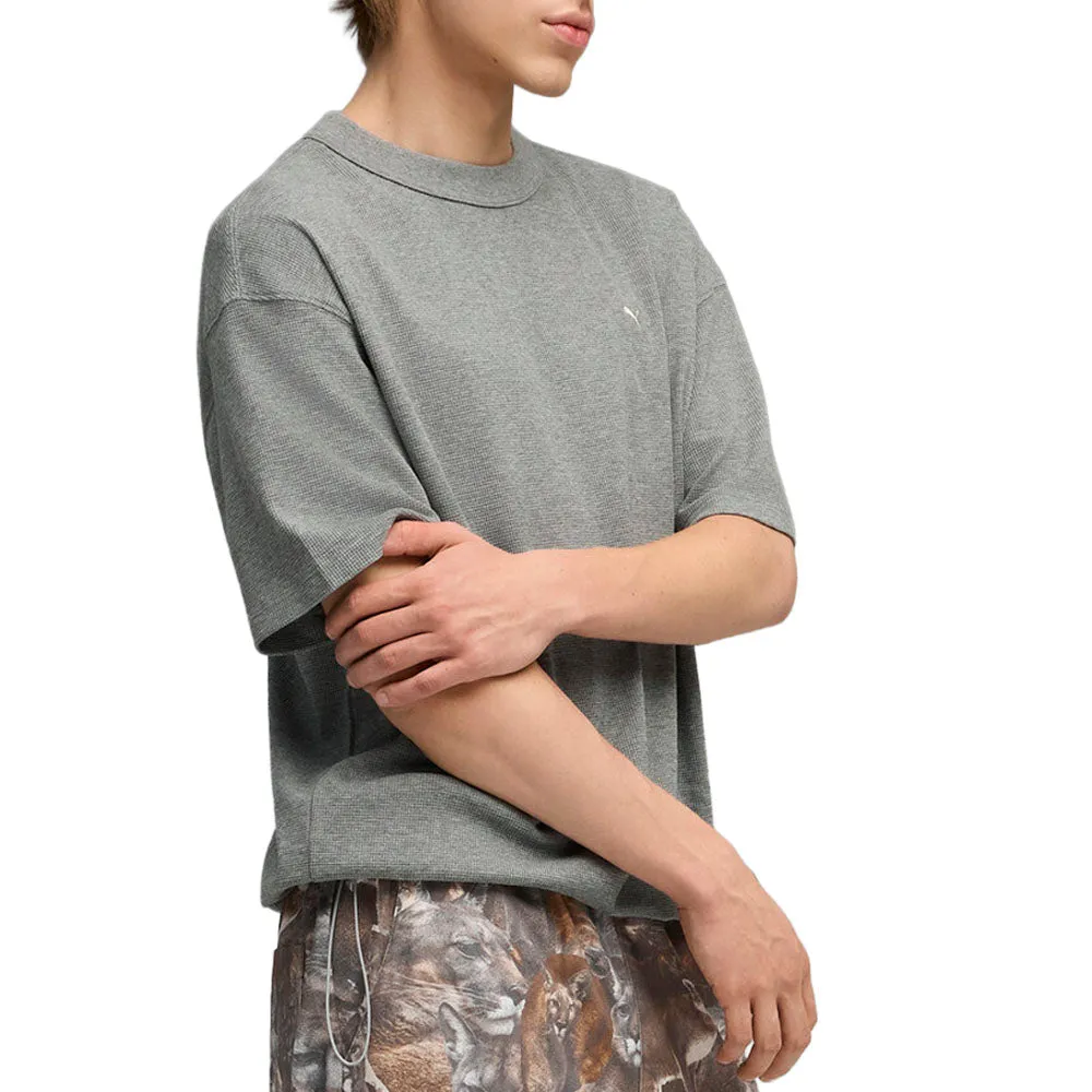 MMQ Waffle Crew Neck Short Sleeve T-Shirt sold by Shoebacca product image thumbnail 5