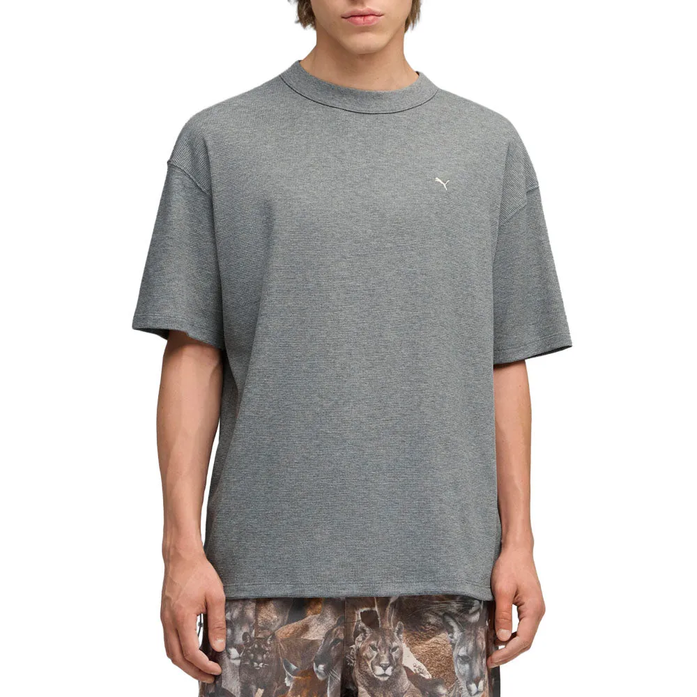 MMQ Waffle Crew Neck Short Sleeve T-Shirt sold by Shoebacca product image thumbnail 3