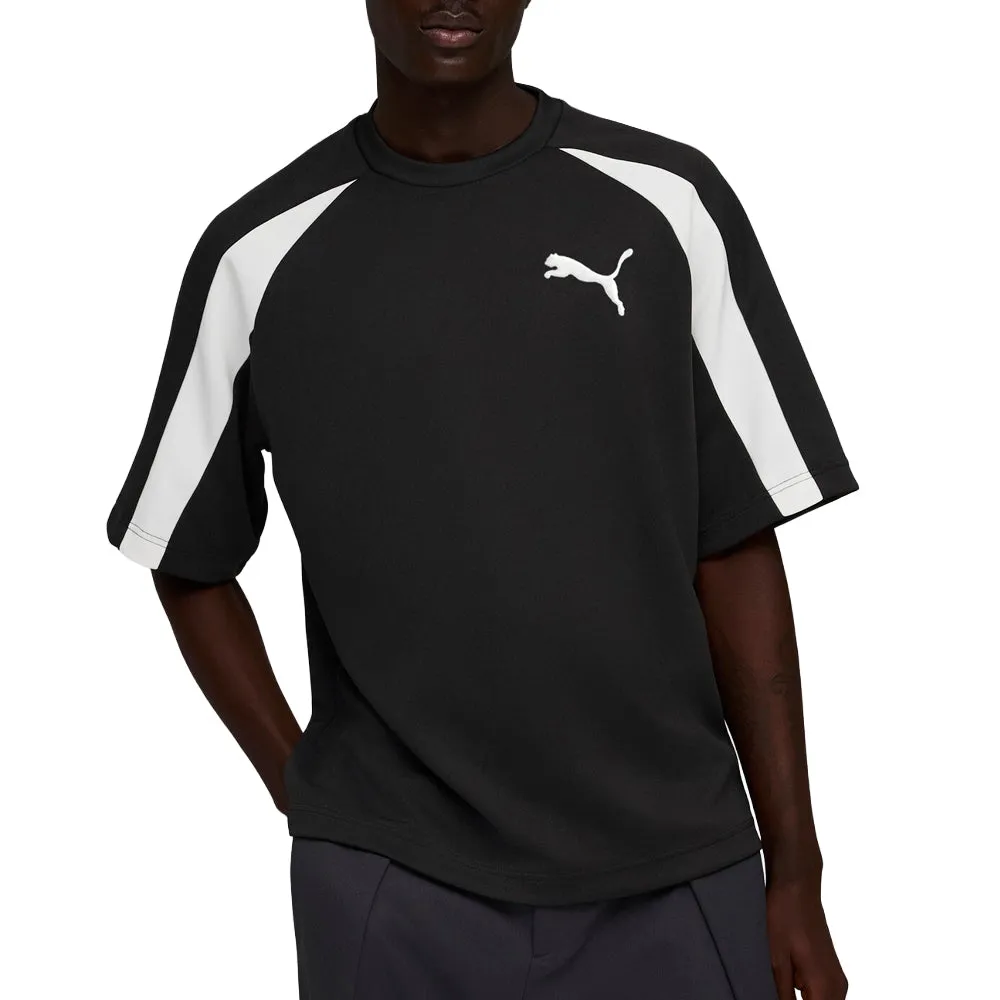 T7 Oversized Pique Big Cat Crew Neck Short Sleeve T-Shirt sold by Shoebacca product image thumbnail 3