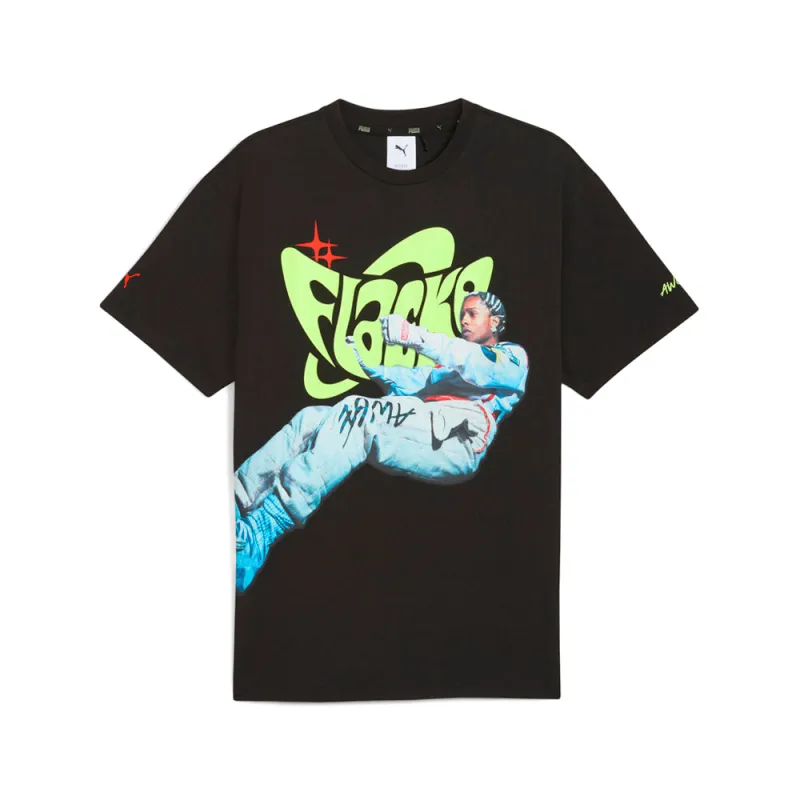PUMA X ASAP ROCKY Flacko Smile Graphic Crew Neck Short Sleeve T-Shirt made by Puma