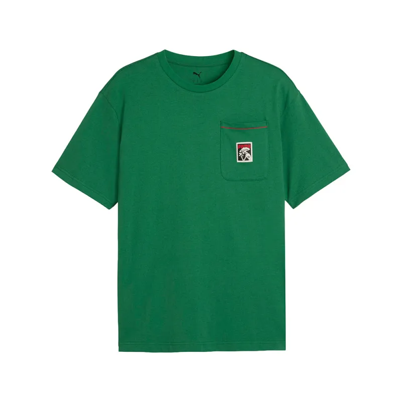 Wardrobe Essentials Dia De Muertos Relaxed Crew Neck Short Sleeve T-Shirt made by Puma