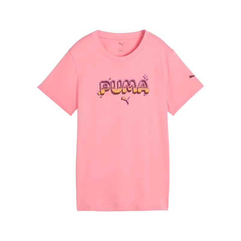 Digital Graphic Crew Neck Short Sleeve T-Shirt made by Puma
