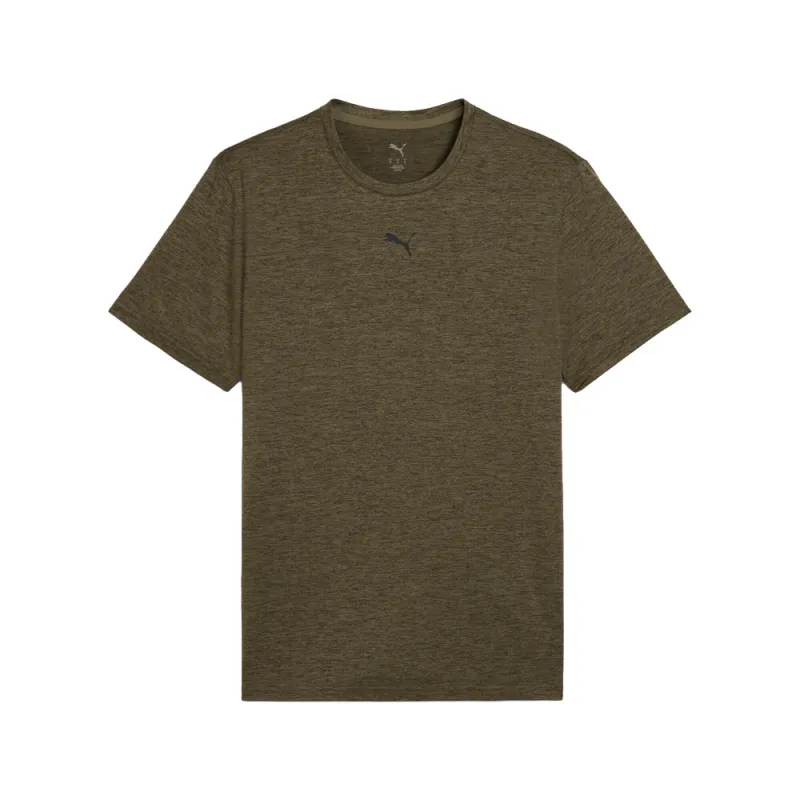 Train All Day Essentials Heather Cat Crew Neck Short Sleeve Athletic T-Shirt made by Puma