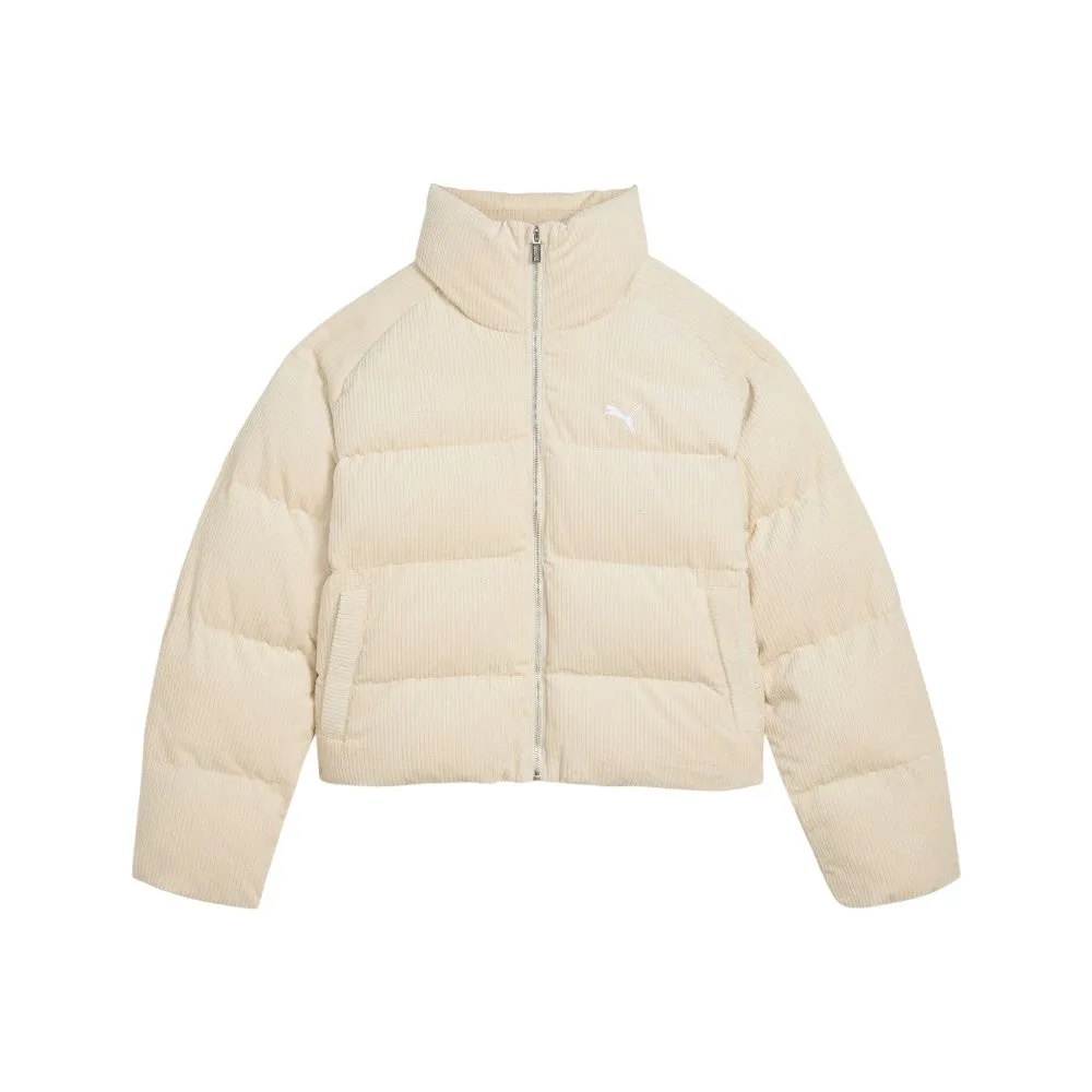 Wardrobe Essentials Corduroy Full Zip Puffer Coat sold by Shoebacca