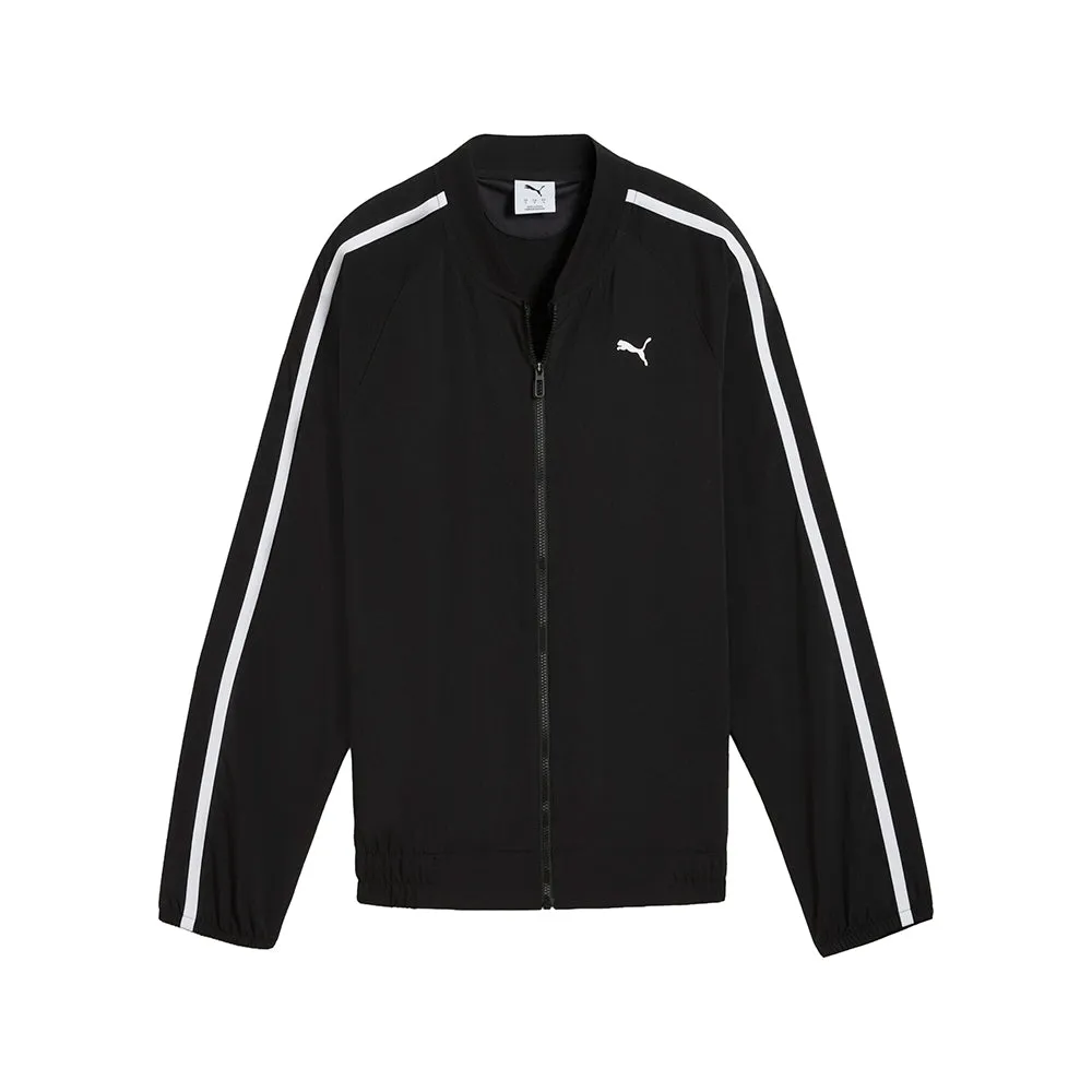 Floral Ribbon Woven Full Zip Training Jacket sold by Shoebacca