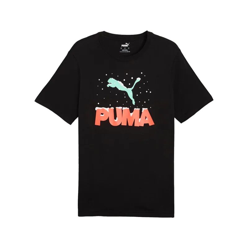 Holiday Crew Neck Short Sleeve T-Shirt made by Puma