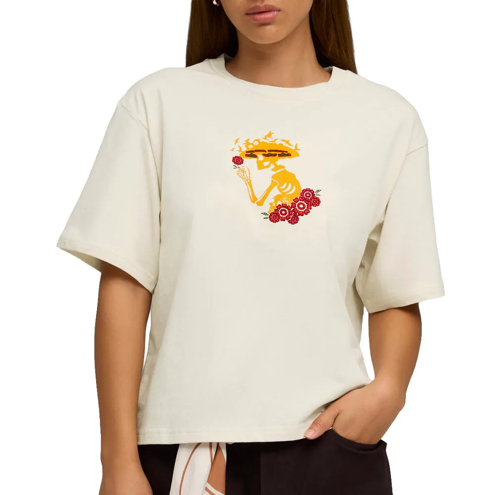Wardrobe Essentials Dia De Muertos Relaxed Crew Neck Short Sleeve T-Shirt sold by Shoebacca product image thumbnail 3