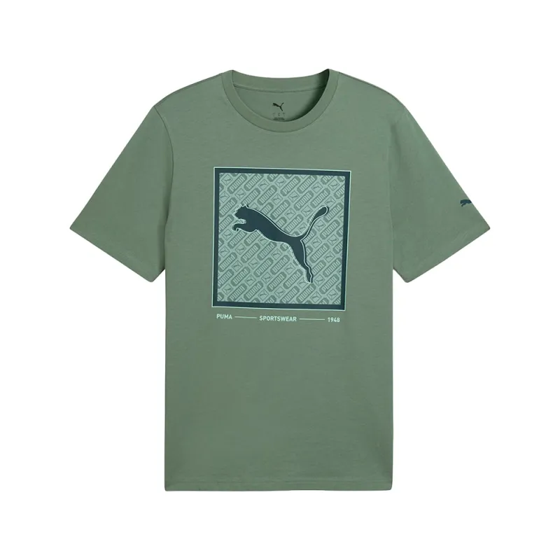 Pattern Box Crew Neck Short Sleeve T-Shirt made by Puma