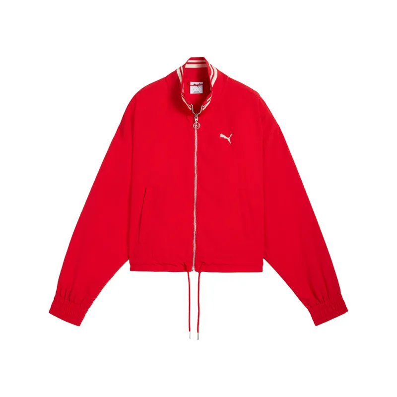 Premium Essentials Relaxed Woven Full Zip Jacket made by Puma