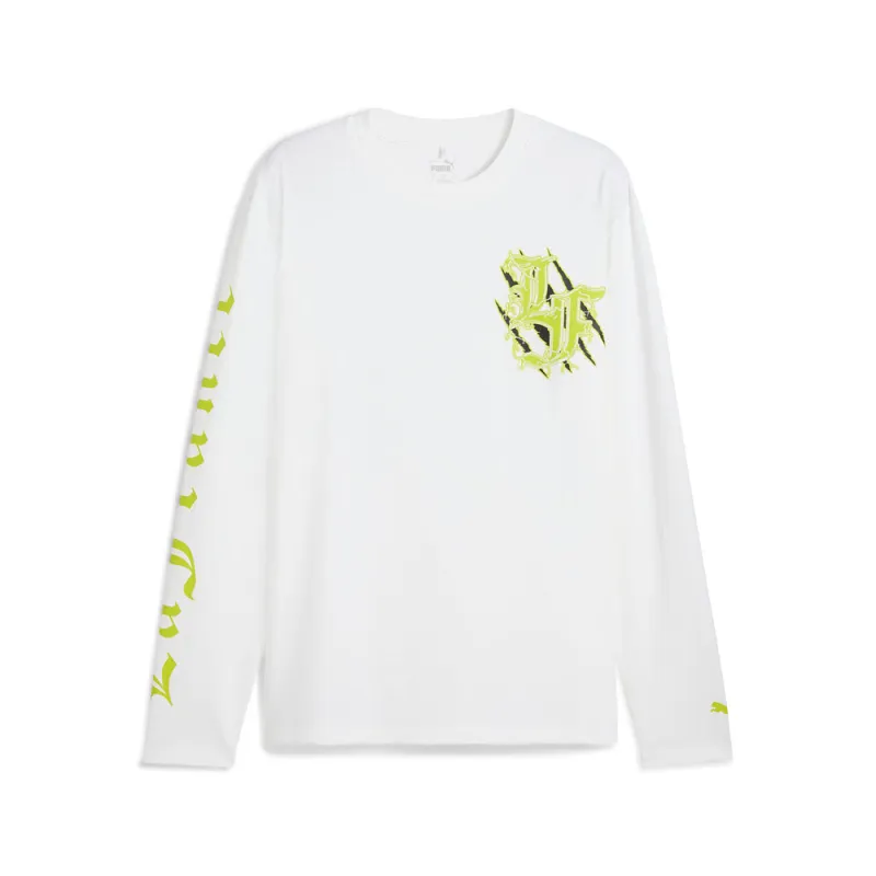 PUMA X LAFRANCE Hoops Green Long Sleeve Top made by Puma