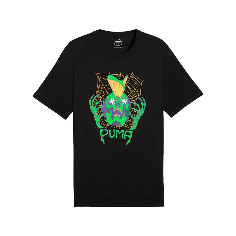 Halloween Graphic Crew Neck Short Sleeve T-Shirt made by Puma