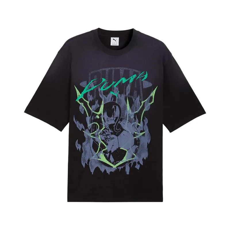 Pumatech-X Washed Graphic Crew Neck Short Sleeve T-Shirt made by Puma