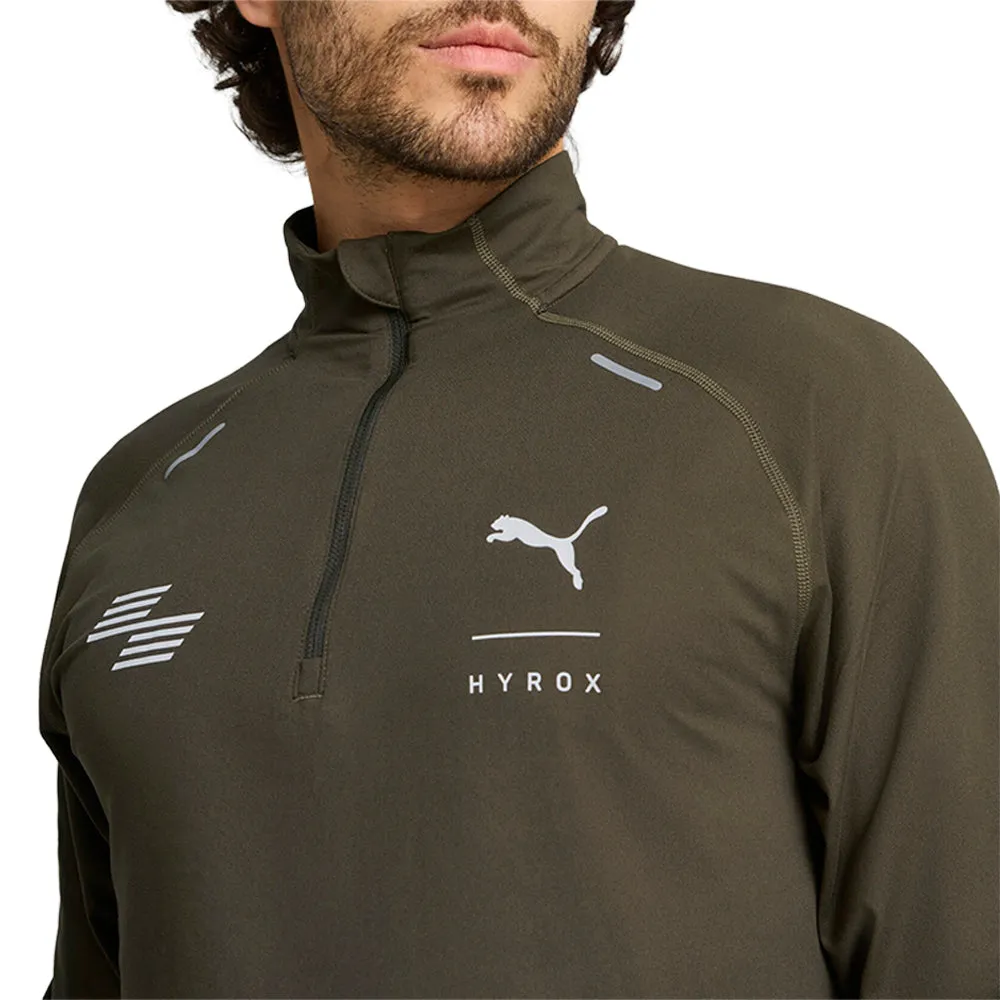 PUMA X HYROX Run Cloudspun Long Sleeve Quarter Zip Pullover sold by Shoebacca product image thumbnail 3