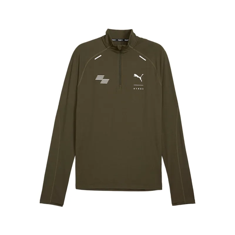 PUMA X HYROX Run Cloudspun Long Sleeve Quarter Zip Pullover made by Puma
