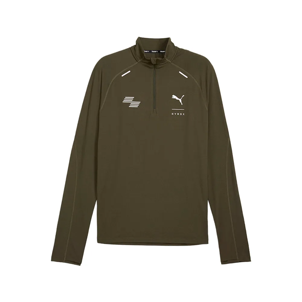 PUMA X HYROX Run Cloudspun Long Sleeve Quarter Zip Pullover sold by Shoebacca
