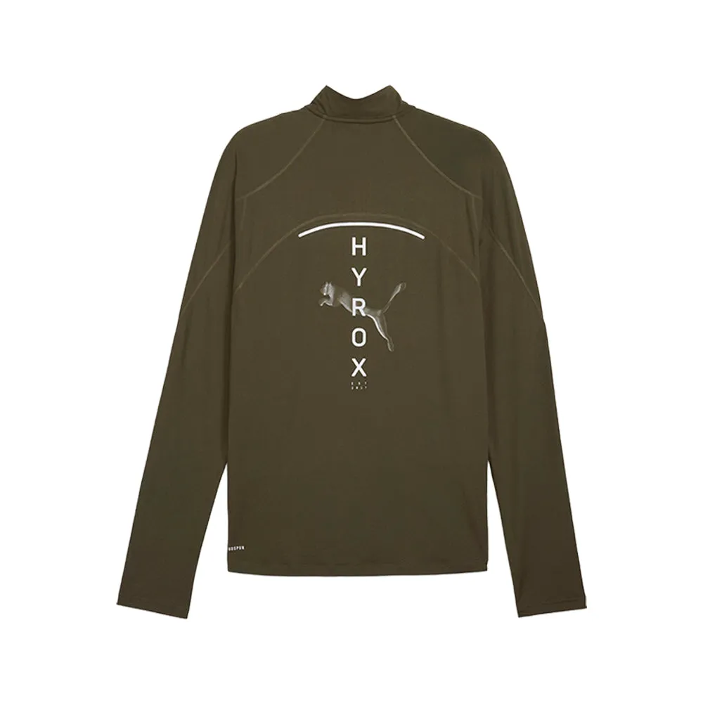 PUMA X HYROX Run Cloudspun Long Sleeve Quarter Zip Pullover sold by Shoebacca product image thumbnail 2