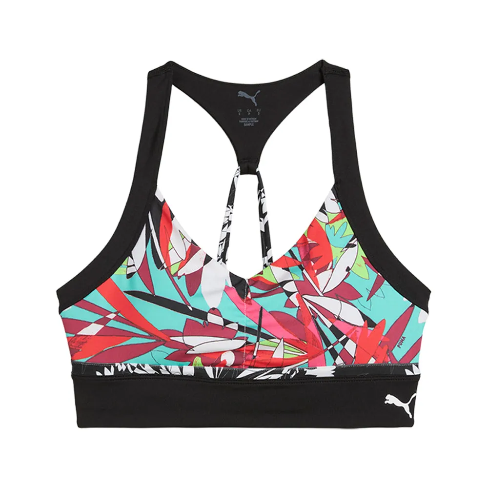 4Keeps Tropical Graphic Longline Sports Bra sold by Shoebacca