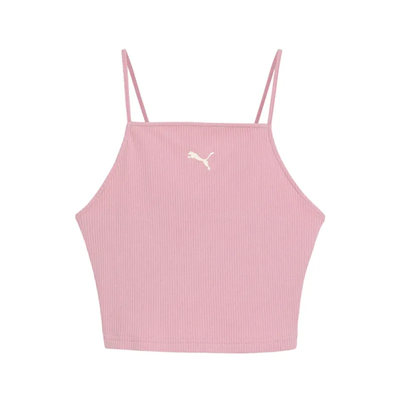 Wardrobe Essentials Ribbed Crew Neck Tank Top made by Puma