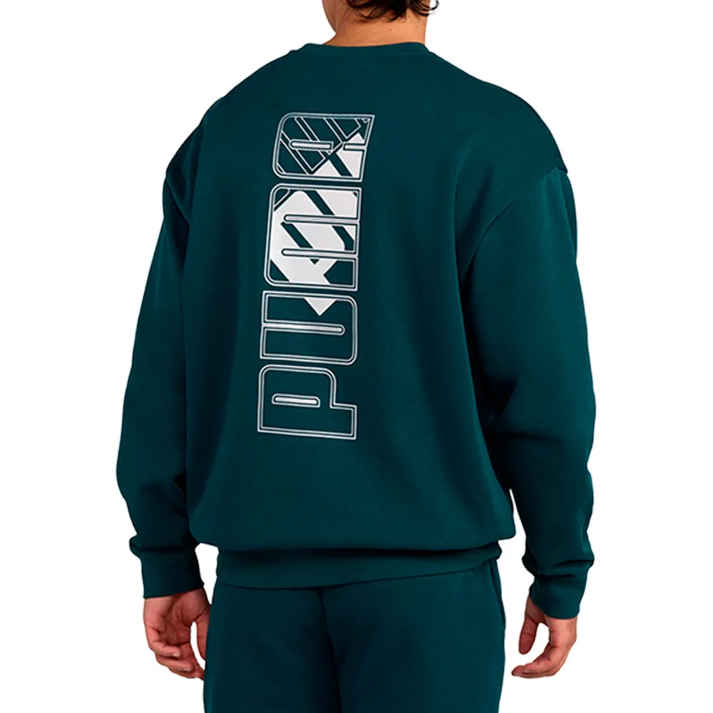 Maximal Metallic Relaxed Crew Neck Sweatshirt sold by Shoebacca product image thumbnail 4