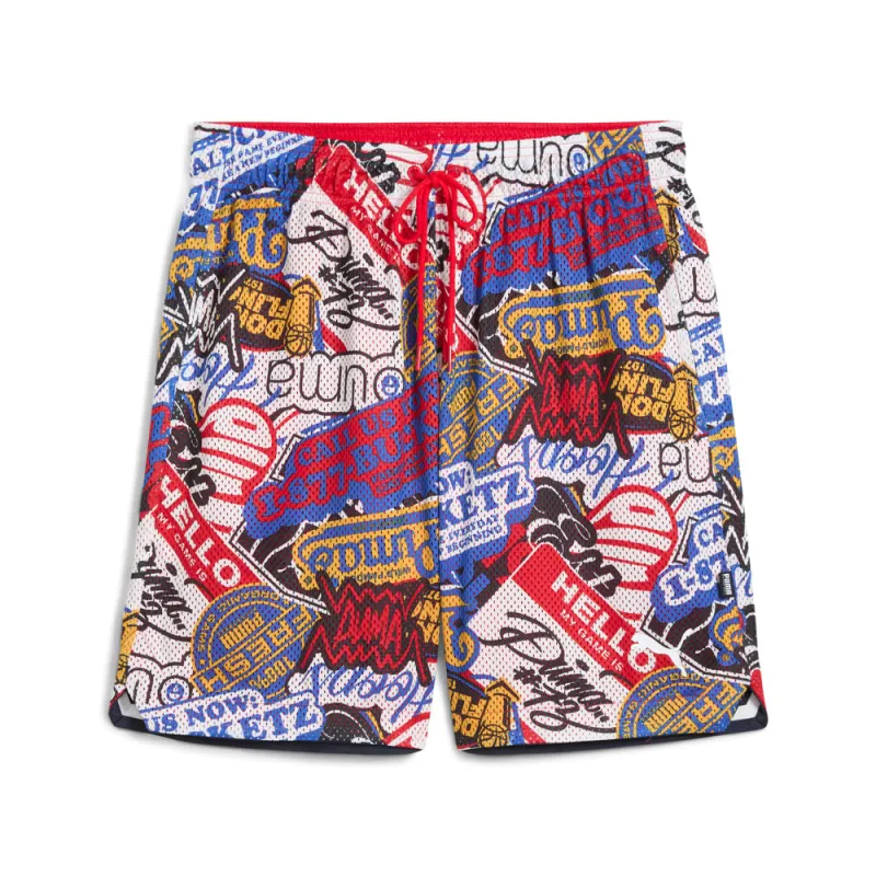 Hooperhotline Graphic 7 inch Shorts made by Puma