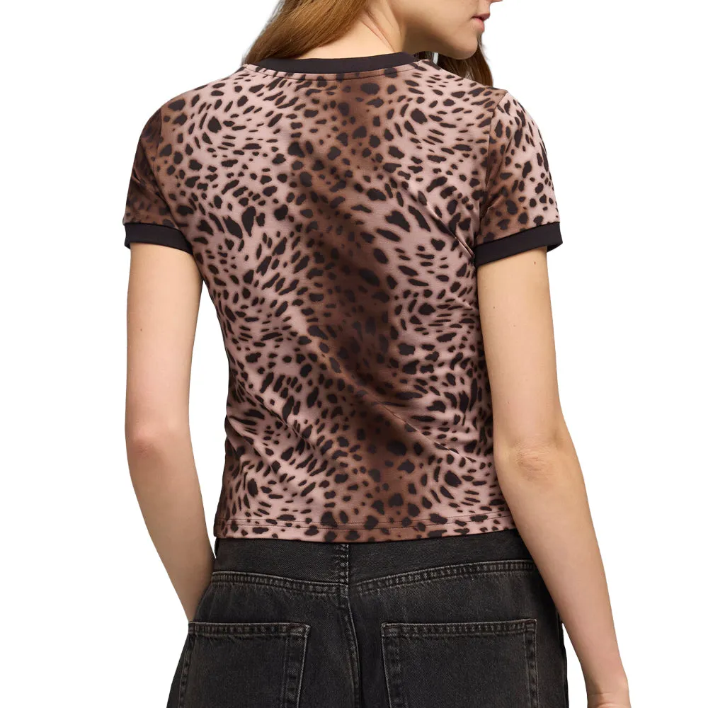 Leopard Luxe Slim Crew Neck Short Sleeve T-Shirt sold by Shoebacca product image thumbnail 4