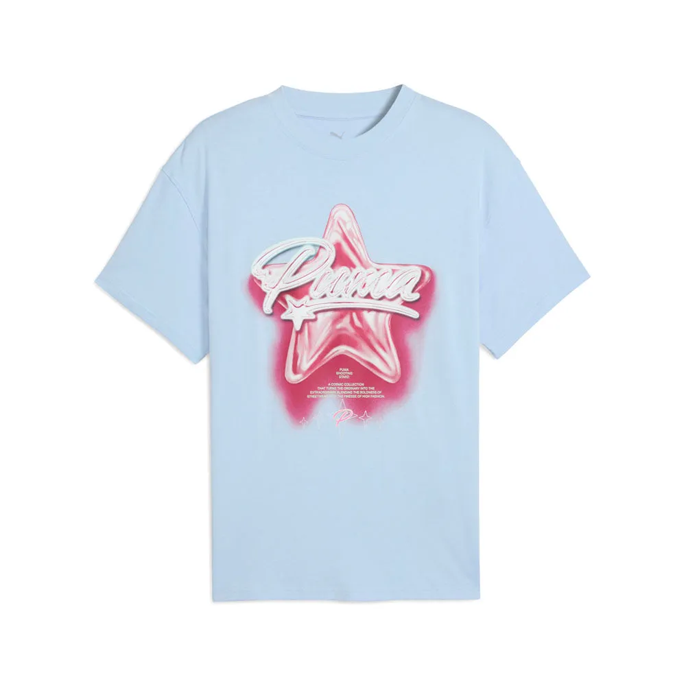 Shooting Stars Oversized Crew Neck Short Sleeve T-Shirt sold by Shoebacca