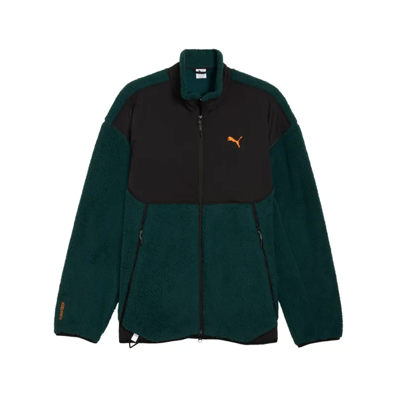 Pumatech Soft Tech Relaxed Sherpa Full Zip Jacket made by Shoebacca