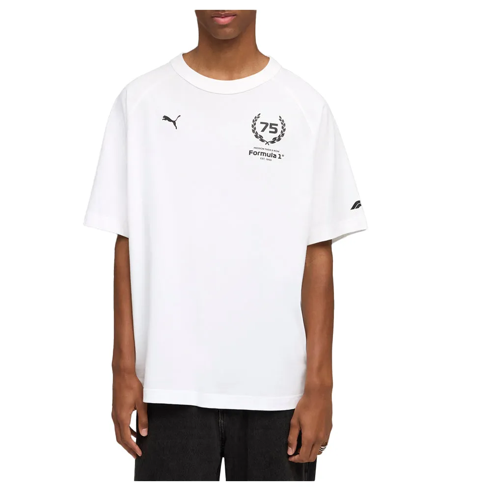 Formula 1 75 Years Relaxed Crew Neck Short Sleeve T-Shirt sold by Shoebacca product image thumbnail 3