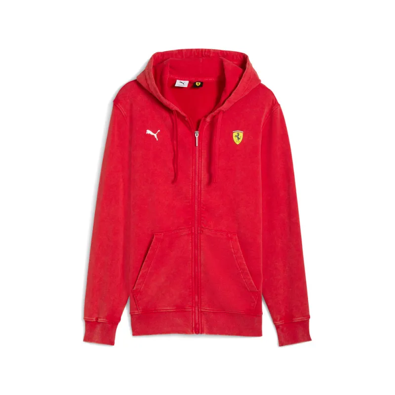 Scuderia Ferrari Sportswear Hooded Sweat Full Zip Jacket made by Puma