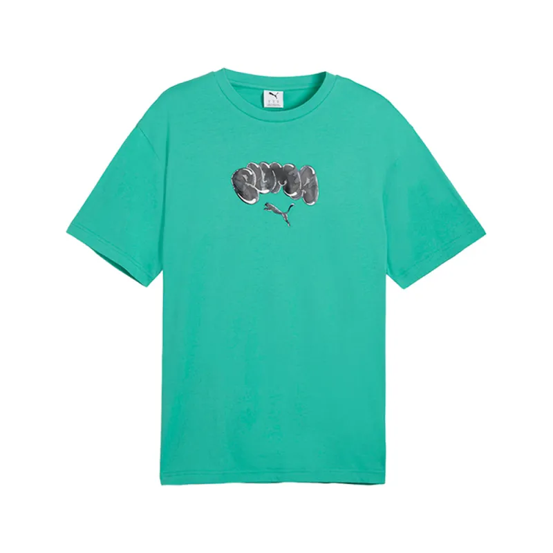 Balloon Art Relaxed Crew Neck Short Sleeve T-Shirt made by Puma