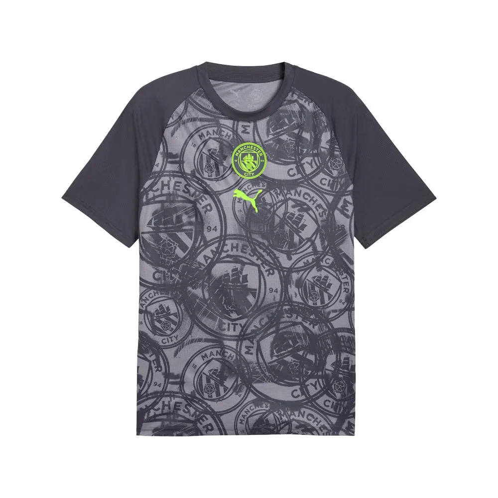 Manchester City Warm Up Crew Neck Short Sleeve Soccer Jersey sold by Shoebacca