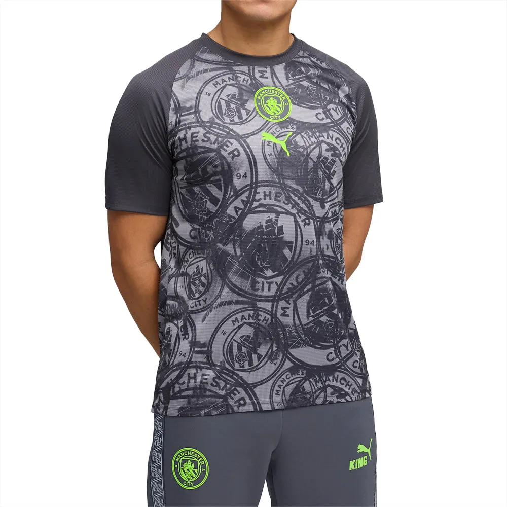 Manchester City Warm Up Crew Neck Short Sleeve Soccer Jersey sold by Shoebacca product image thumbnail 3